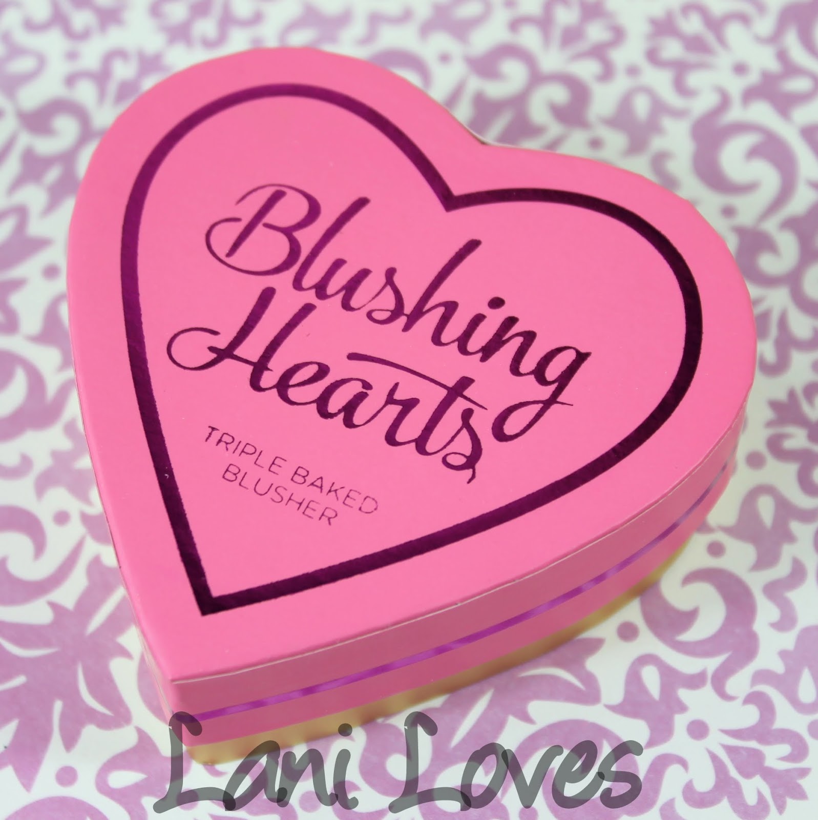 Makeup Revolution: I ♡ Makeup Blushing Hearts - Candy Queen of Hearts Triple Baked Blushers Swatches & Review
