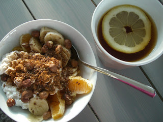 Frukost%2Bmed%2Bkeso%252C%2Bbanan%252C%2Bapelsin%2Boch%2Bte - Bra medicin mot min förkylning