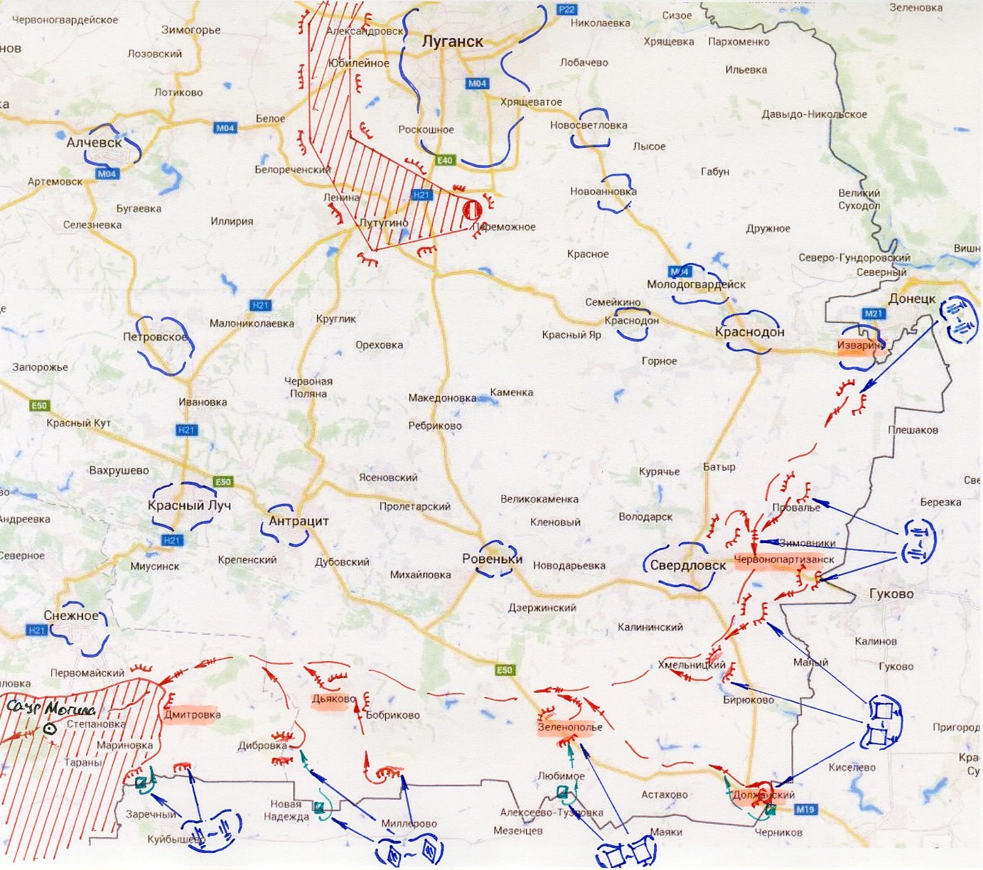 Червонопартизанск луганская область карта