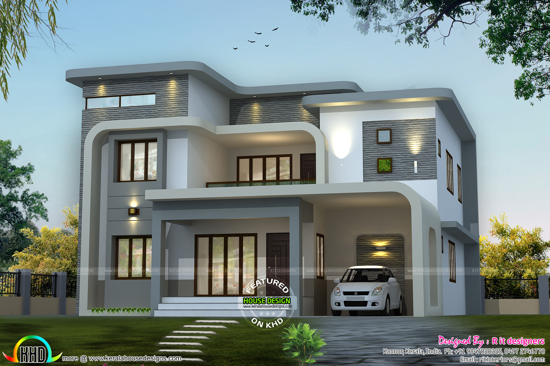Unique flowing home design | Kerala home design | Bloglovin\' Unique flowing home design | Kerala home design | Bloglovin\'