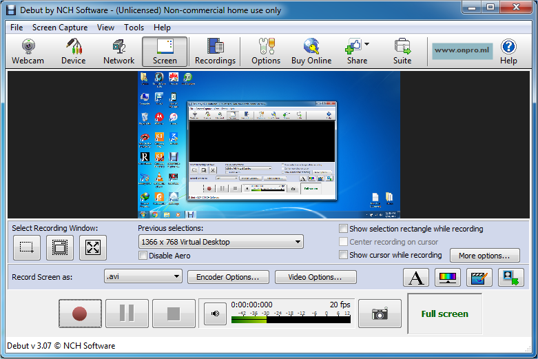 debut video capture software audio program