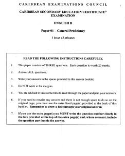 Csec english b paper 1 pdf image