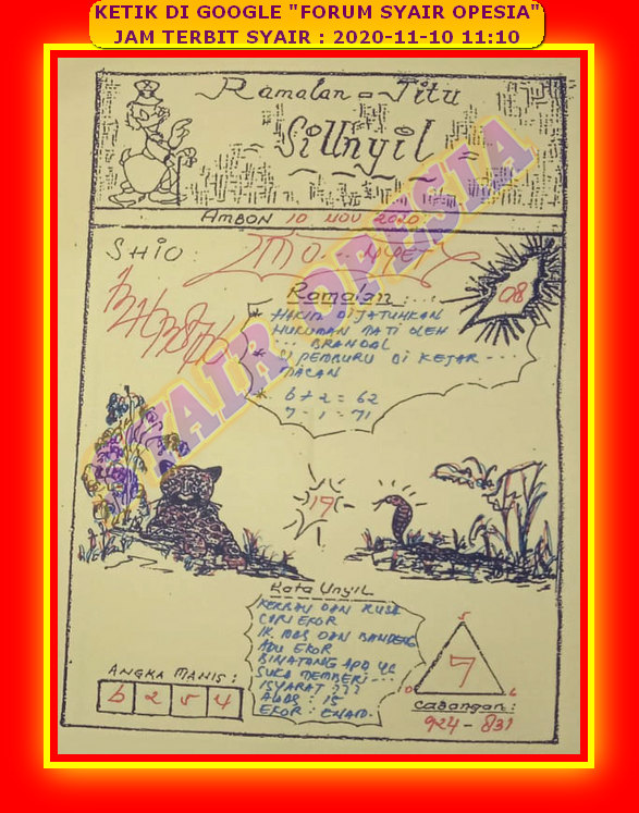 1 New Message Kode Syair Sydney 10 November 2020 Forum Syair Togel Hongkong Singapura Sydney