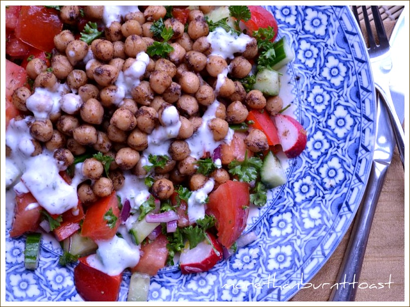 more than burnt toast Ottolenghi's Spiced Chickpeas with Fresh