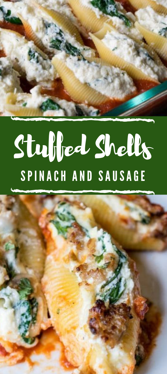 STUFFED SHELLS RECIPE WITH SPINACH #spinach #sandwich #dinner #healthyfood #easy