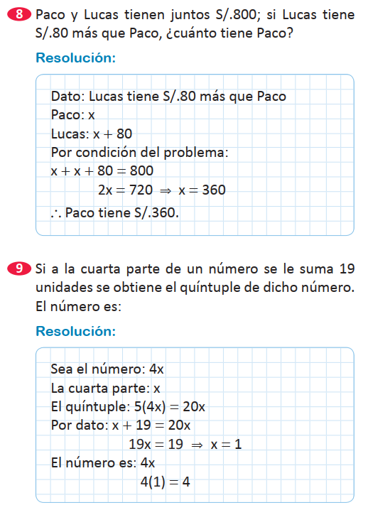 Planteo de Ecuaciones - Problemas Resueltos