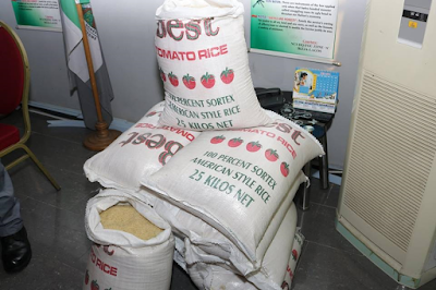 1 Photos: Nigeria Customs intercepts over 100 bags of plastic rice