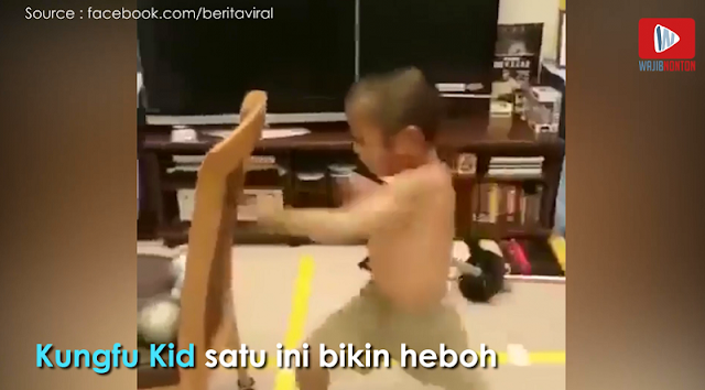 Kungfu Kid Ini Bikin Heboh, Bisa Hafal Jurus Kungfu dan Push Up dengan Satu Jari!