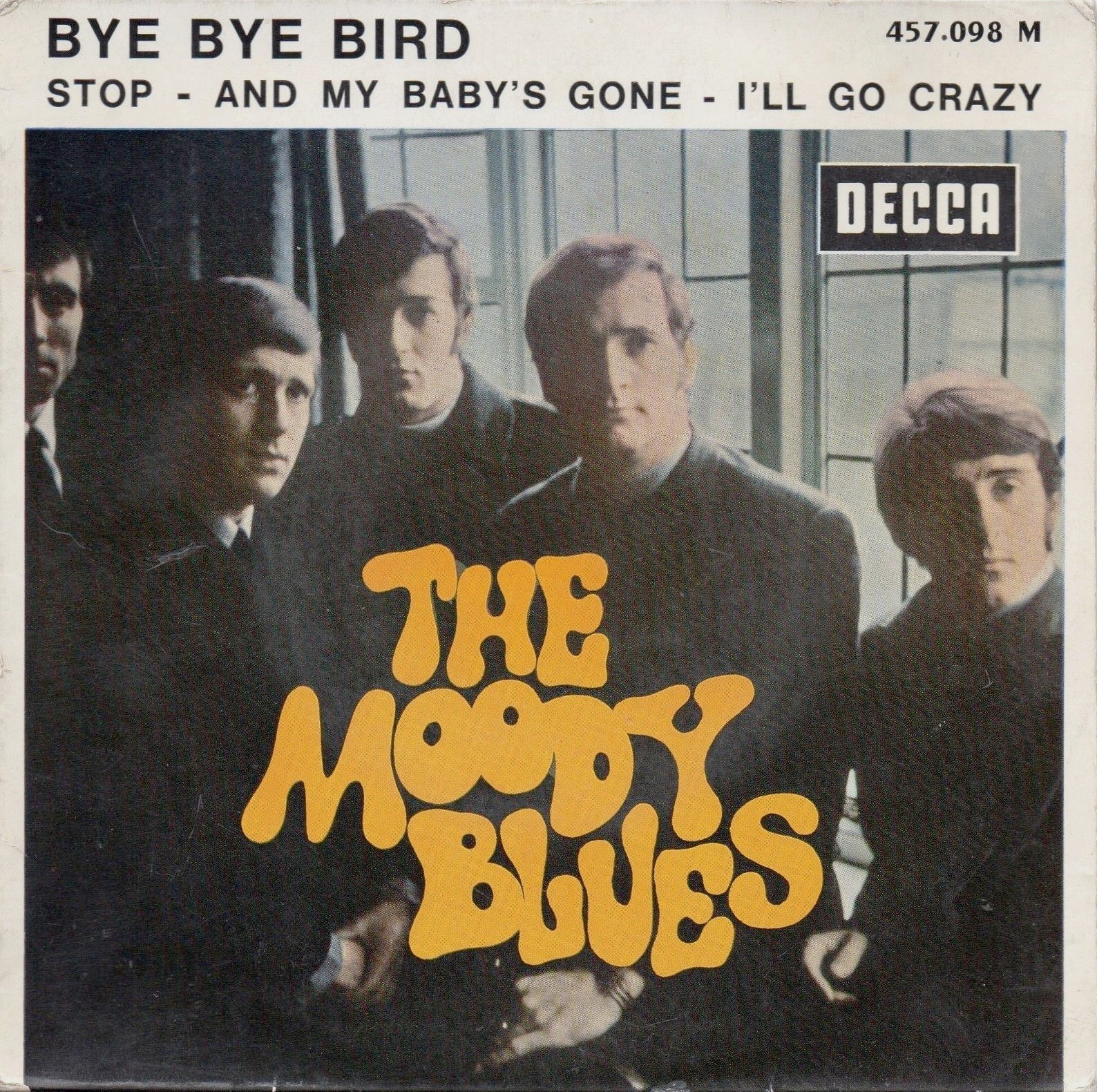 Les EPs français: MOODY BLUES - 1966 - FR-DECCA 457.098 - Bye bye bird