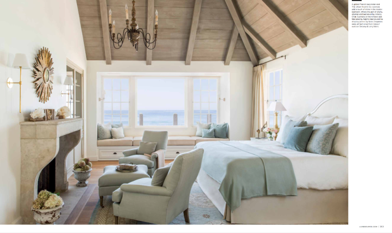 Breathtaking French Country modern farmhouse romantic bedroom by Giannetti Home - found on Hello Lovely Studio