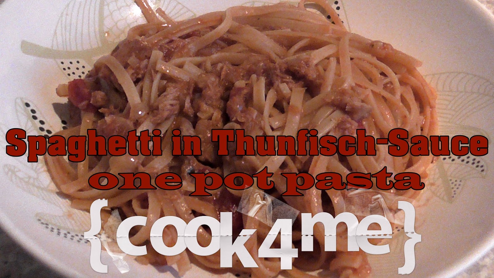 Janas Steinzeit: (Video) one pot Pasta / Spaghetti in Thunfischsauce ...