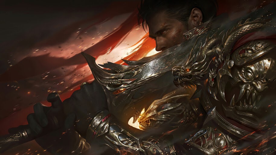 Epic, Knight, Sword, Armored, Warrior, Fantasy, 4K, #6.2547