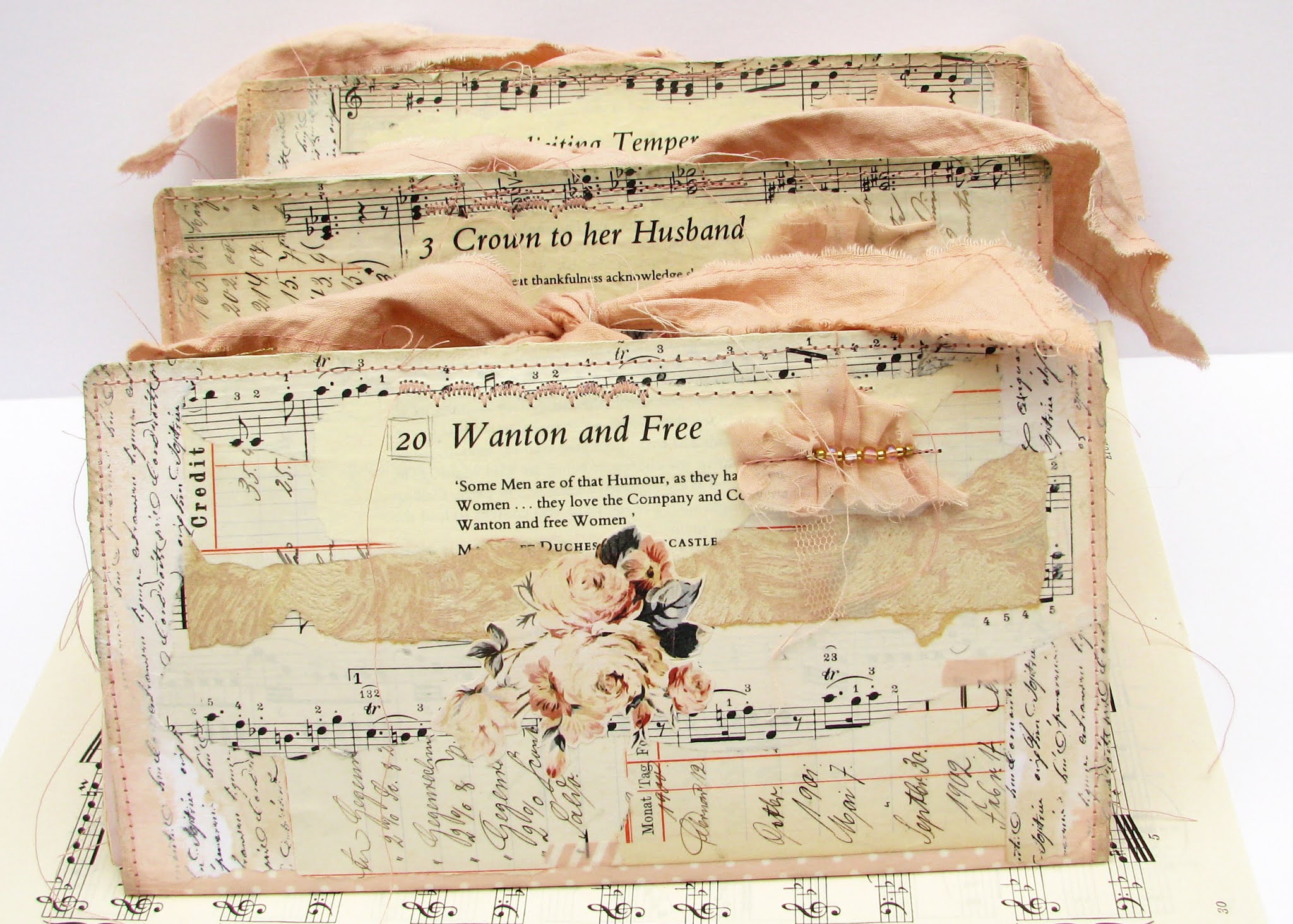 Scraps of Elegance Junk Journal Embellishments Using Words, Sentences