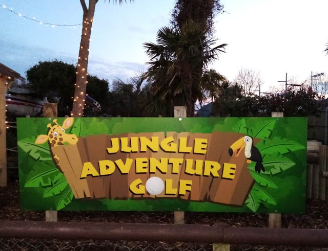 Jungle Adventure Golf at Parkdean Vauxhall Holiday Park. Photo by Sophia and Karl Moles, May 2021