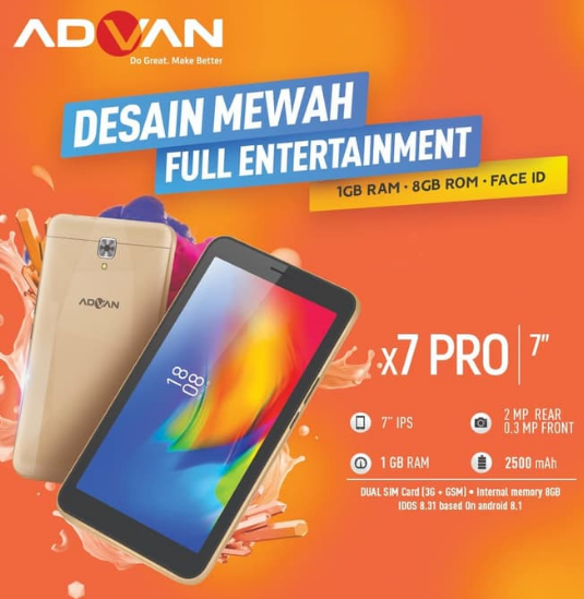 Harga Dan Spek Advan X7 Pro Tablet Face Id Terbaru Harga Dan Spesifikasi Hp