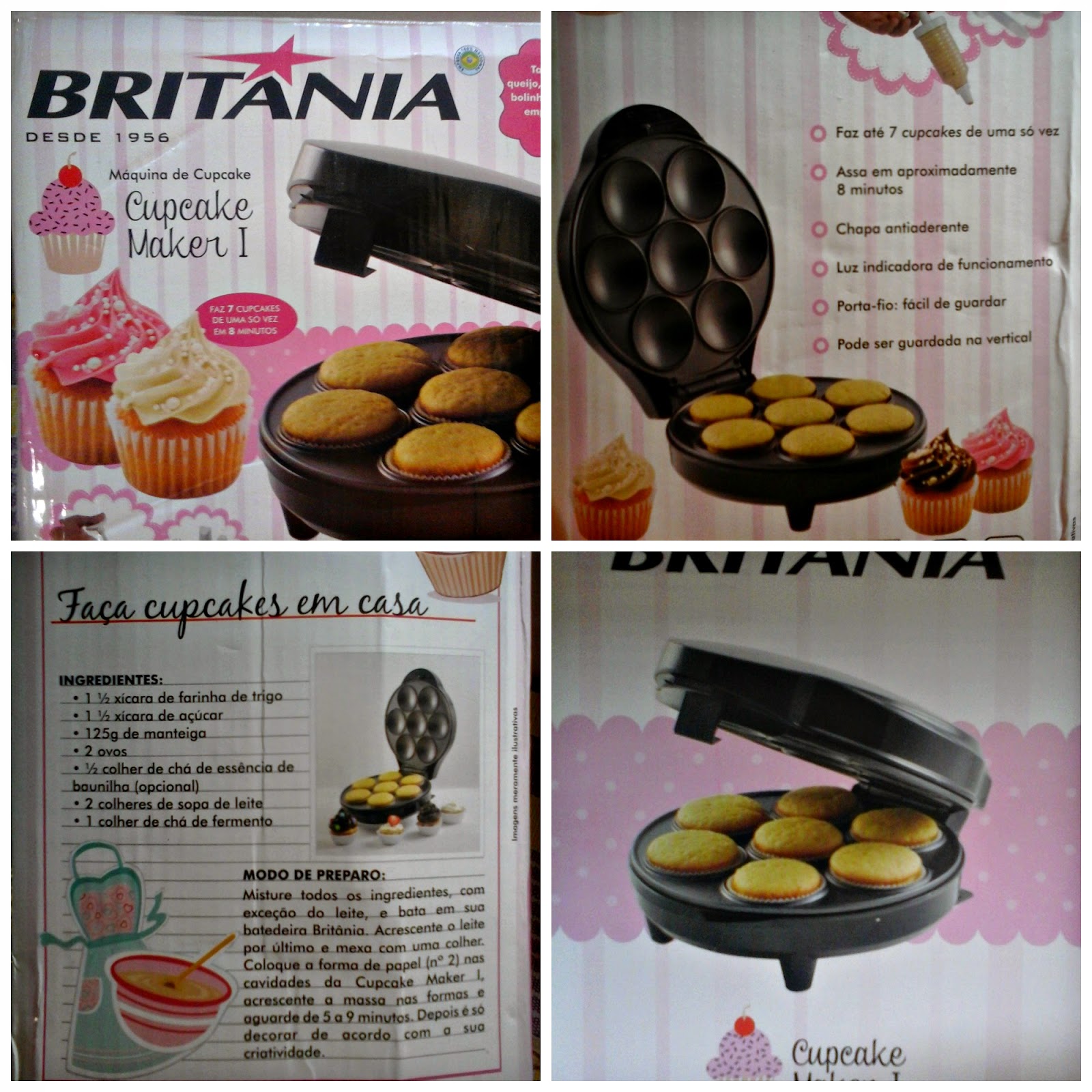 Allegro Flutuante Máquina de CupCake Britânia CupCake Maker I Voltando ao