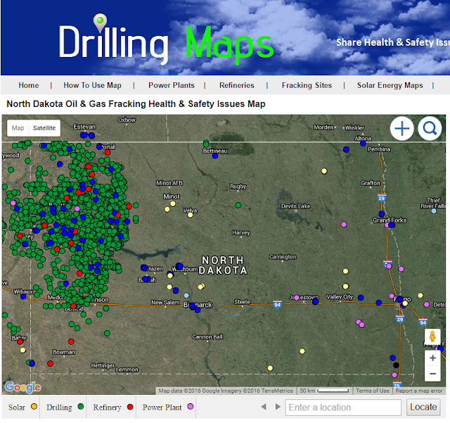 North Dakota Oil & Gas Rigs Map
