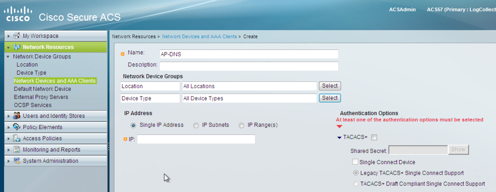 CCIE Security Lab ACS vs ISE, and ACS initial setup