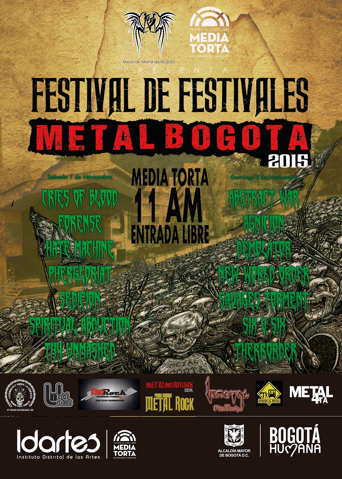 Festival de Festivales Metal Bogotá 2015