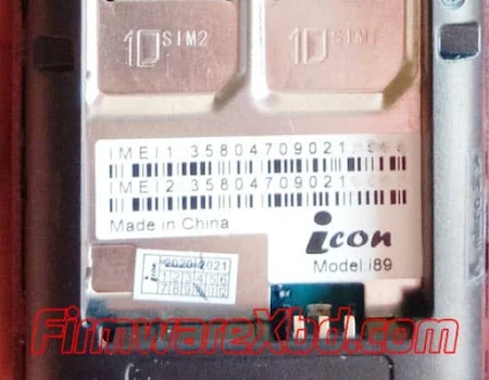 Icon i89 Folding Flash File Download MT6261 Official Firmware