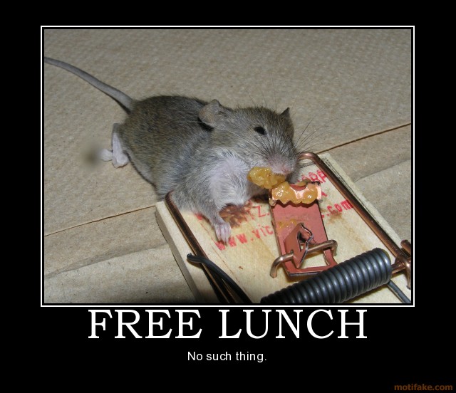 No free lunch in social media