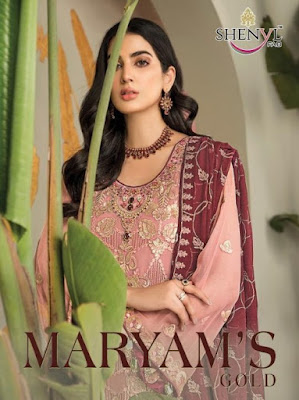 Shenyl Fab Maryam Gold Pakistani Suit catalog