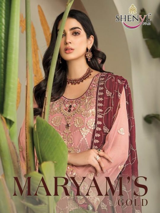 Shenyl Fab Maryam Gold Pakistani Suit catalog