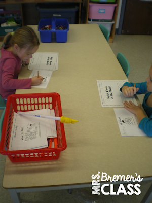 Literacy centers for Kindergarten