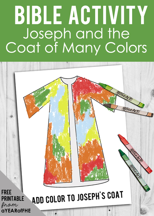 A Year of FHE: Year 02/Lesson 21: Joseph's Coat of Many Colors