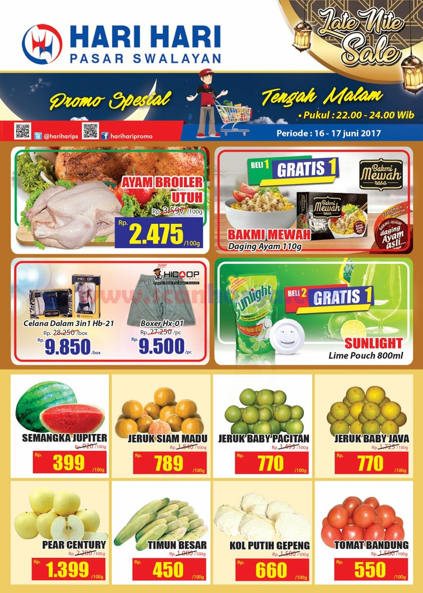 Hari Hari Pasar Swalayan Promo Spesial Tengah Malam 16 17 Juni 2017