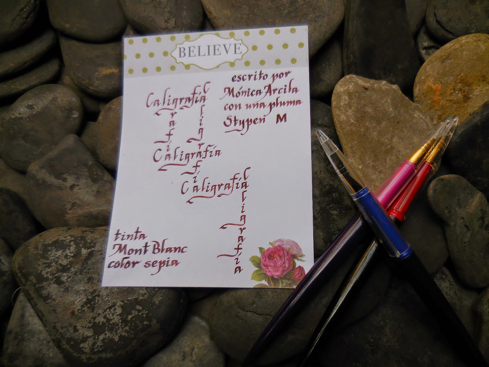 CaligrafíaMónica Arcila R. BásicaArtísticaCreativa Calligraphy for