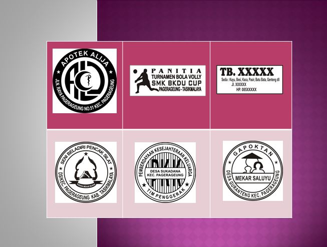 Jual Template Stempel Format CDR Siap Edit KARYAKU