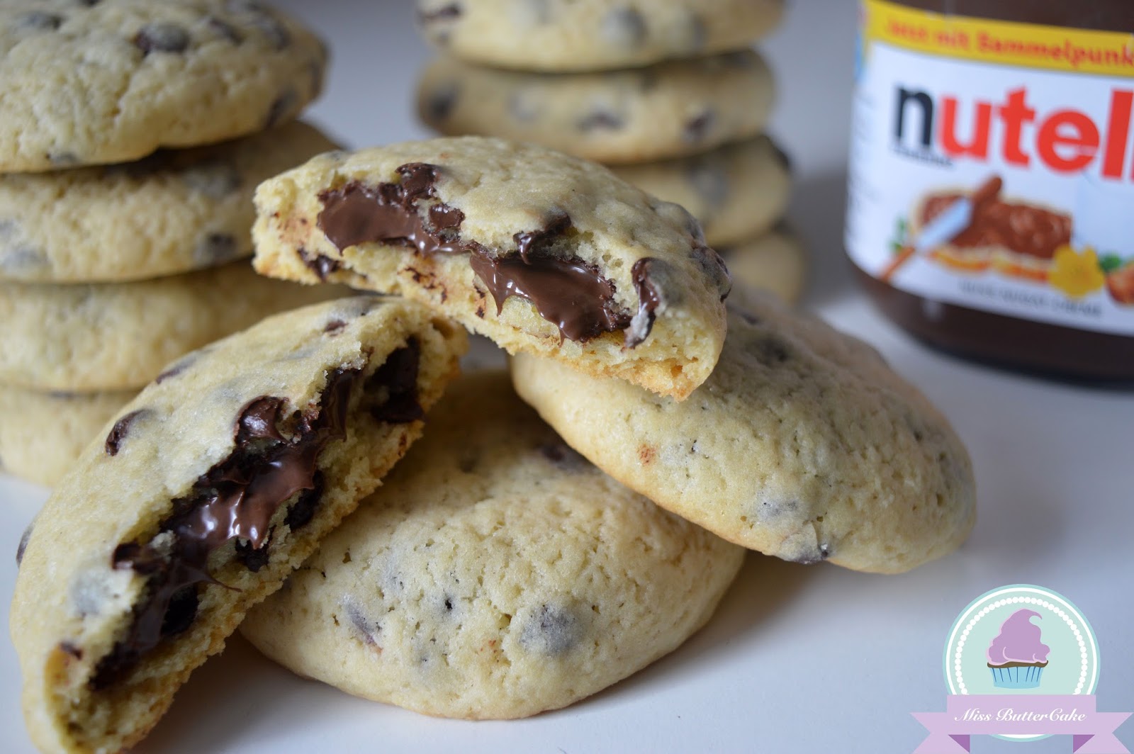 Miss-ButterCake : Chocolate Chip Cookies mit Nutella Füllung