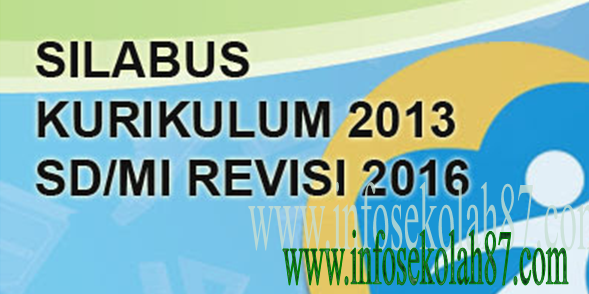 Silabus Kurikulum 2013 Untuk SD/MI Edisi Revisi 2016