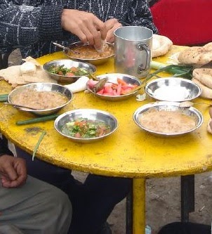 Egyptian Ruzz bi-l-khudar Vegetarian Meal of Vegetables and Rice