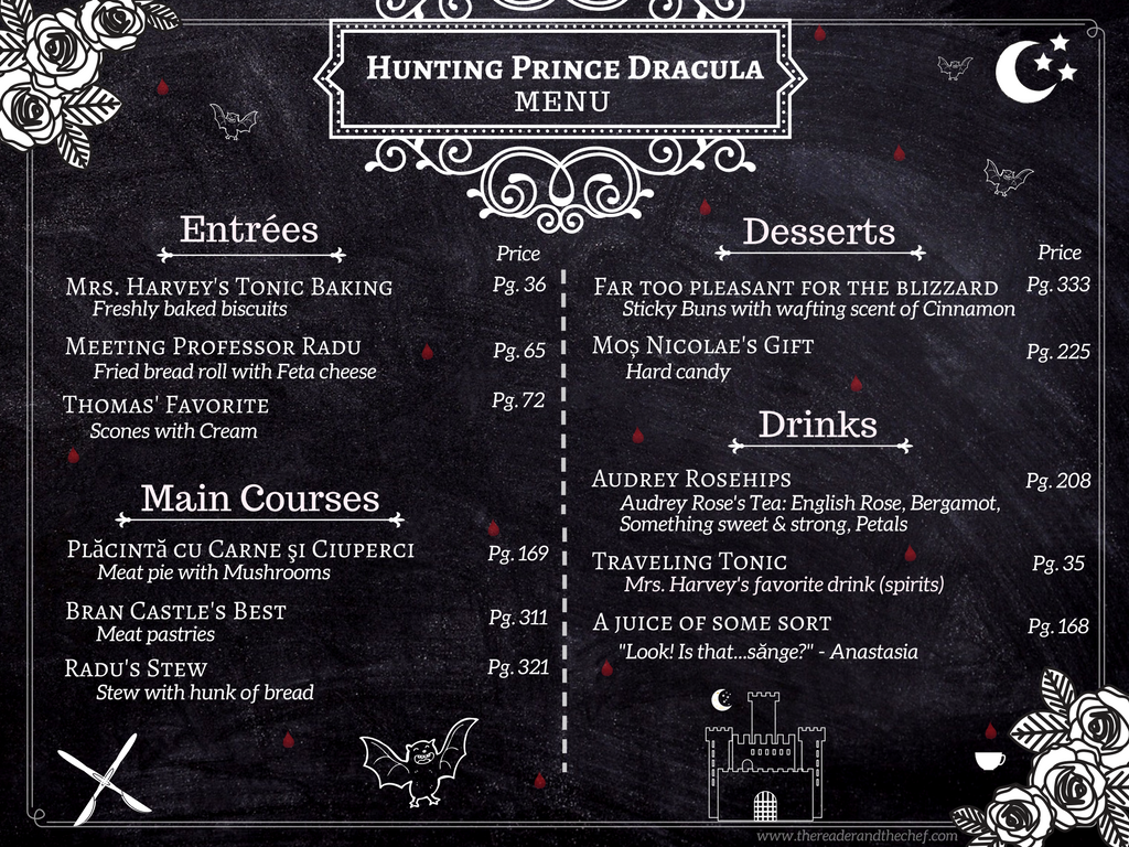 Hunting Prince Dracula. Меню Дракулы. Меню мечты. Ресторан в острове мечты у графа Дракулы меню.