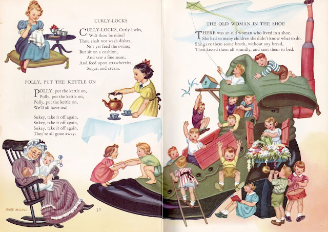 "Childrcraft: Poems of Early Childhood," edited by J. Morris Jones, illustration by Janice Holland, 1954