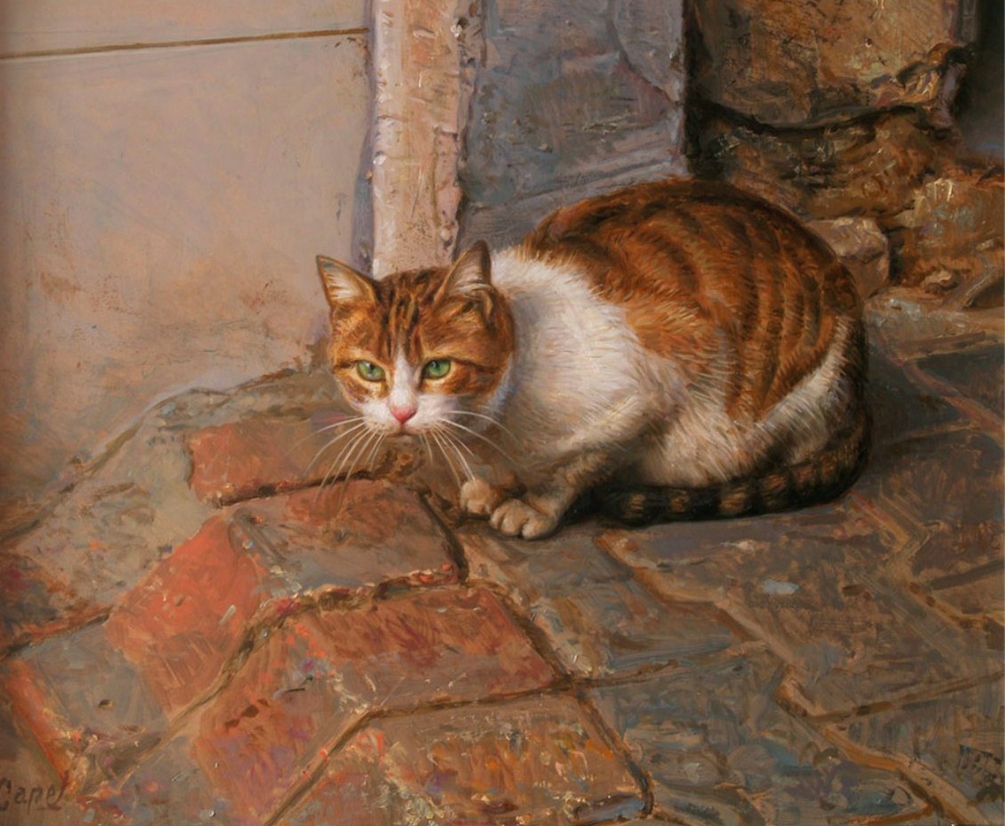 Arte y Actividad Cultural GATOS PINTADOS AL ÓLEO