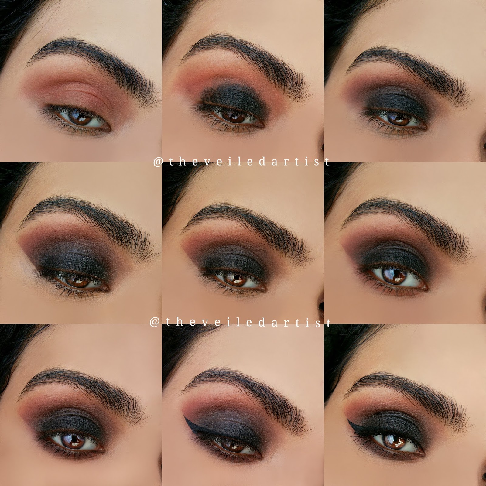 Classic Black Smokey Eyes Tutorial (Easy to follow) The Veiled Artist