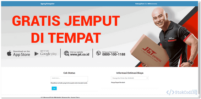Aplikasi Pelayanan Servis Komputer Berbasis Web (PHP)
