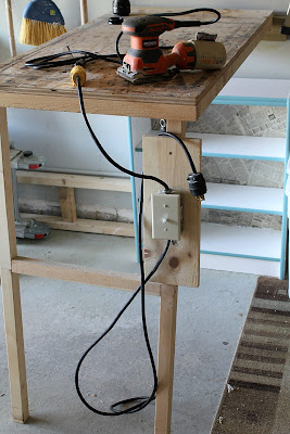 DIY fold-up worktable