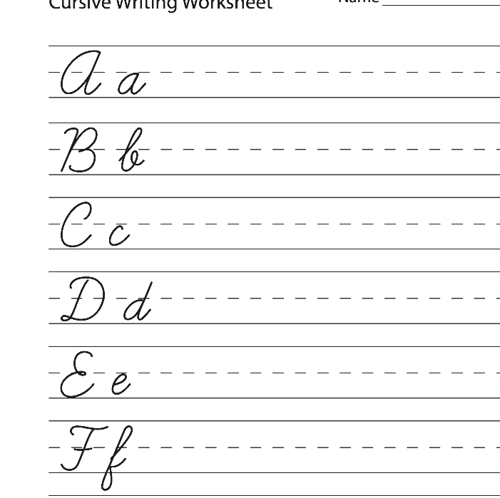 Cursive - Learning Cursive Font