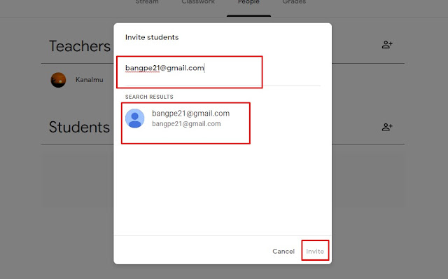 Cara Guru  Invite Murid Ke Google Classrom