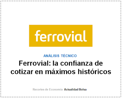  FERROVIAL, ANALISIS TECNICO Josep Codina en finanzas.com.  30 Noviembre 2019.