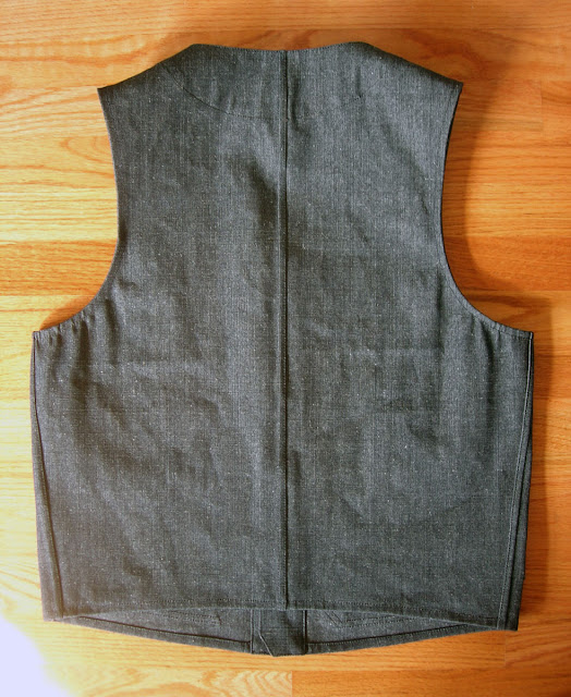 Russell's Shirts Chambray Canvas Work Vest