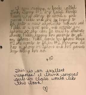 From The Hive: reading response paragraph prompts