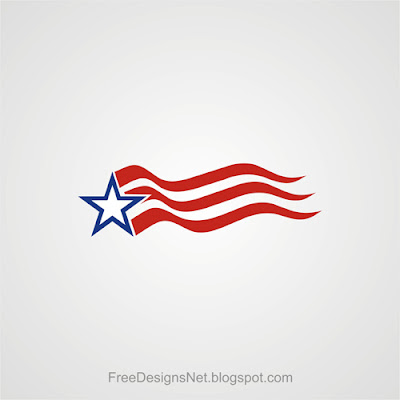 USA Star logo Editable Template Free Download