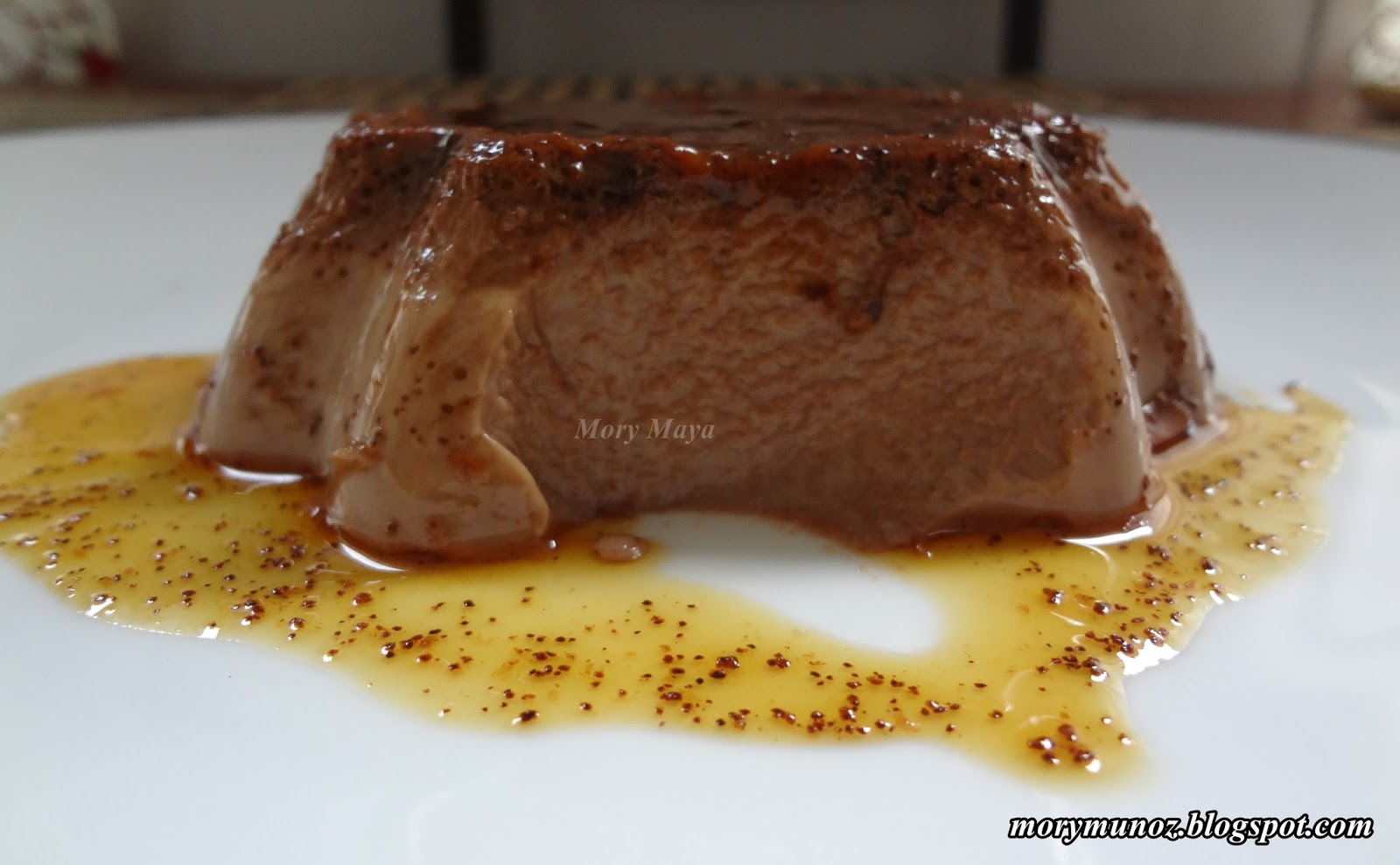Recetas de cocina con Mory Flan de chocolate mexicano abuelita/Ibarra