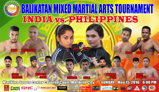 Watch the biggest fight card between India and Philippines at Balikatan 15 MMA
