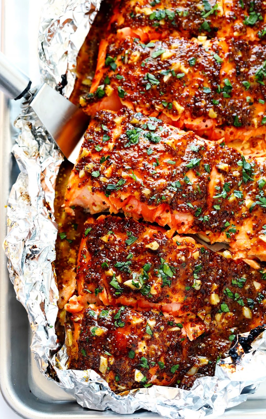 HONEY MUSTARD SALMON IN FOIL #HEALTHYFOOD #SALMON - Media Food and ...